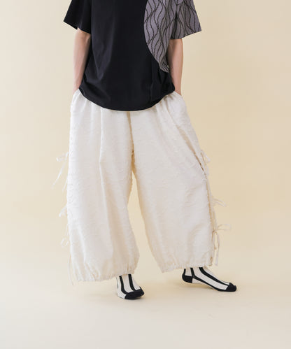 サイドリボンボリュームパンツ ladies    [251-0904-2]