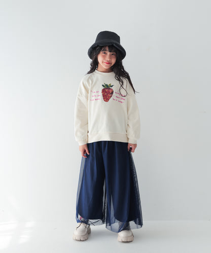 strawberry刺繍トレーナー　[243-0709-1]