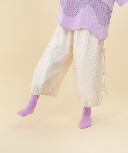 サイドリボンボリュームパンツ　 [251-0904-1]