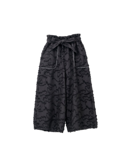 フリンジラインベイカーワイドパンツ[251-0907-1]