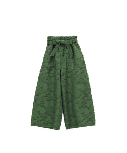 フリンジラインベイカーワイドパンツ[251-0907-1]