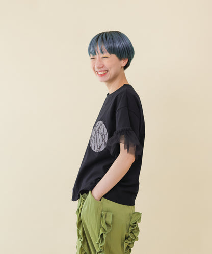 パッチワークワンポケットT ladies  [251-1404-2]