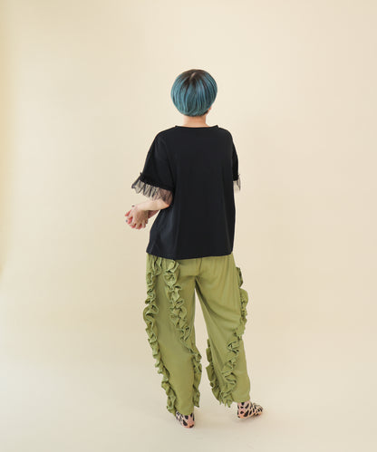 パッチワークワンポケットT ladies  [251-1404-2]