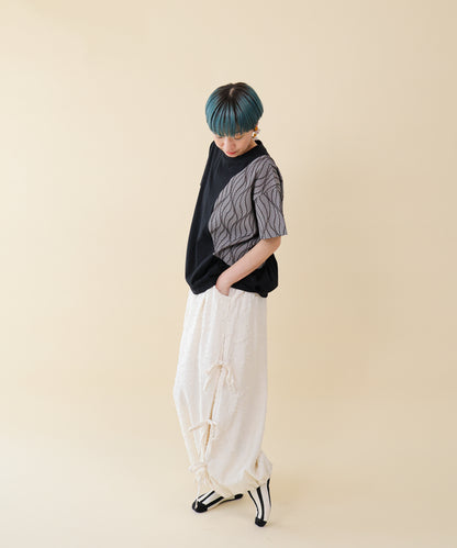 サークルウェーブラインタックT   ladies     [251-1405-2]