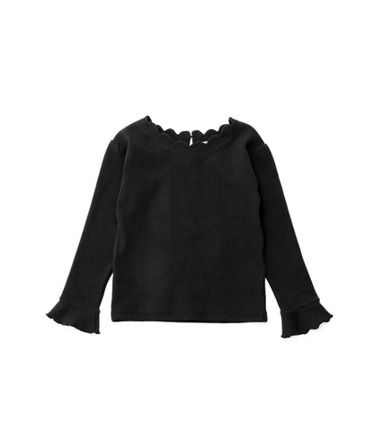 スカラップテレコカットソー　ladies [243-1508-2]