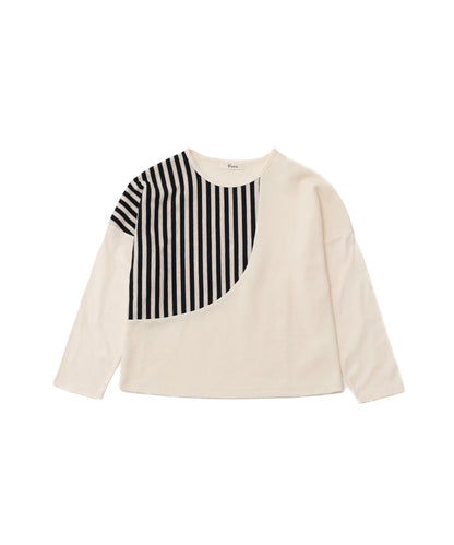 ワッフルきりかえTシャツ　 [243-1513-1]