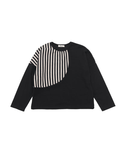 ワッフルきりかえTシャツ　 [243-1513-1]