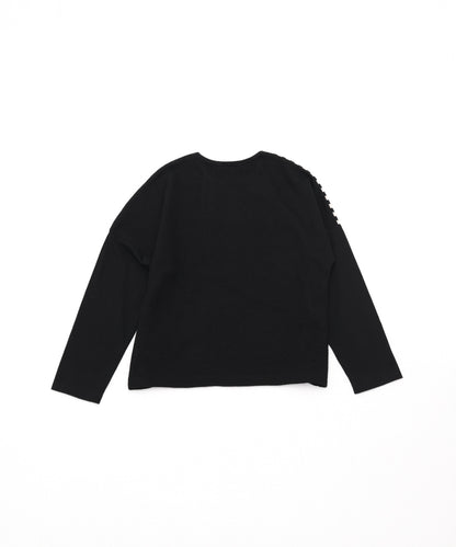 ワッフルきりかえTシャツ　 [243-1513-1]