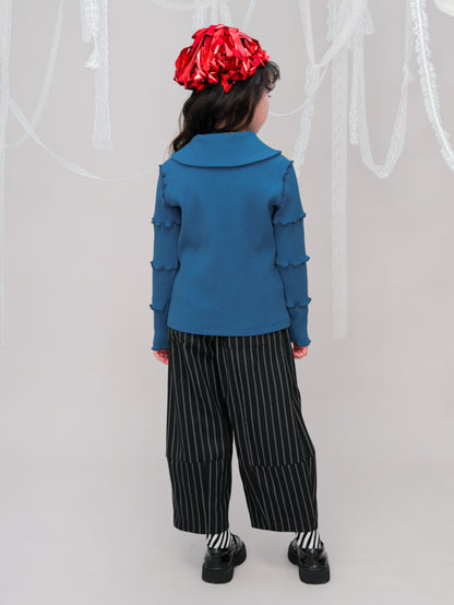 襟付きメロウカットソー　 [243-1507-1]