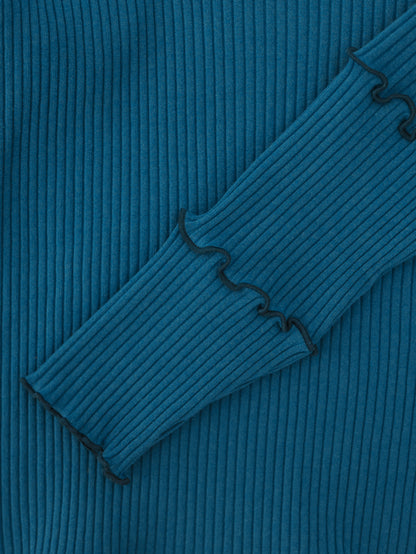 襟付きメロウカットソー　 [243-1507-1]