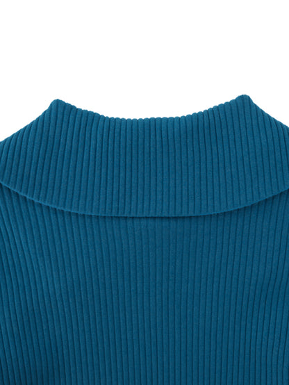 襟付きメロウカットソー　 [243-1507-1]