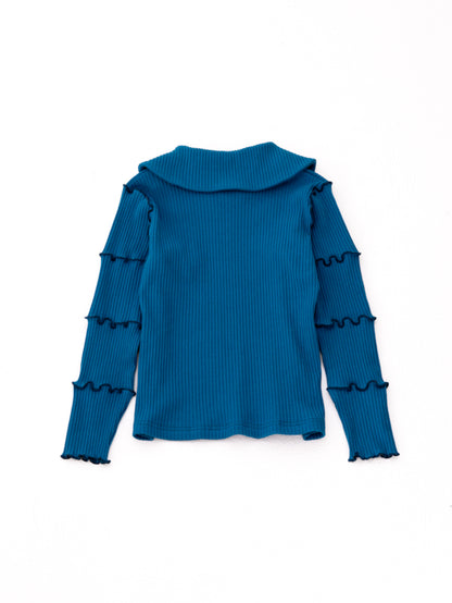 襟付きメロウカットソー　 [243-1507-1]