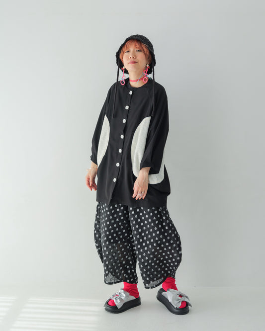 サマーニットサークルポケットカーディガン　[162-0502-2]