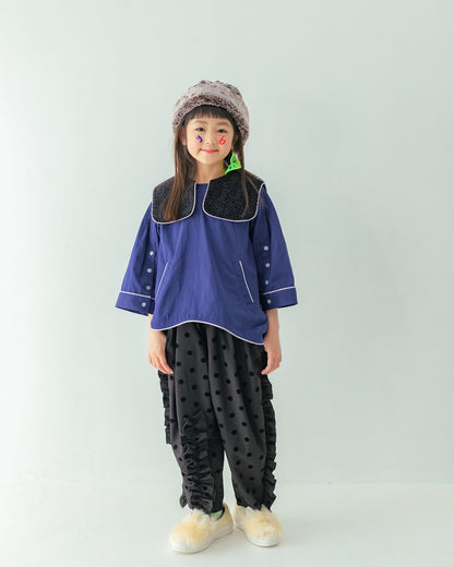 フロッキードットフリルパンツ[362-0908-1]