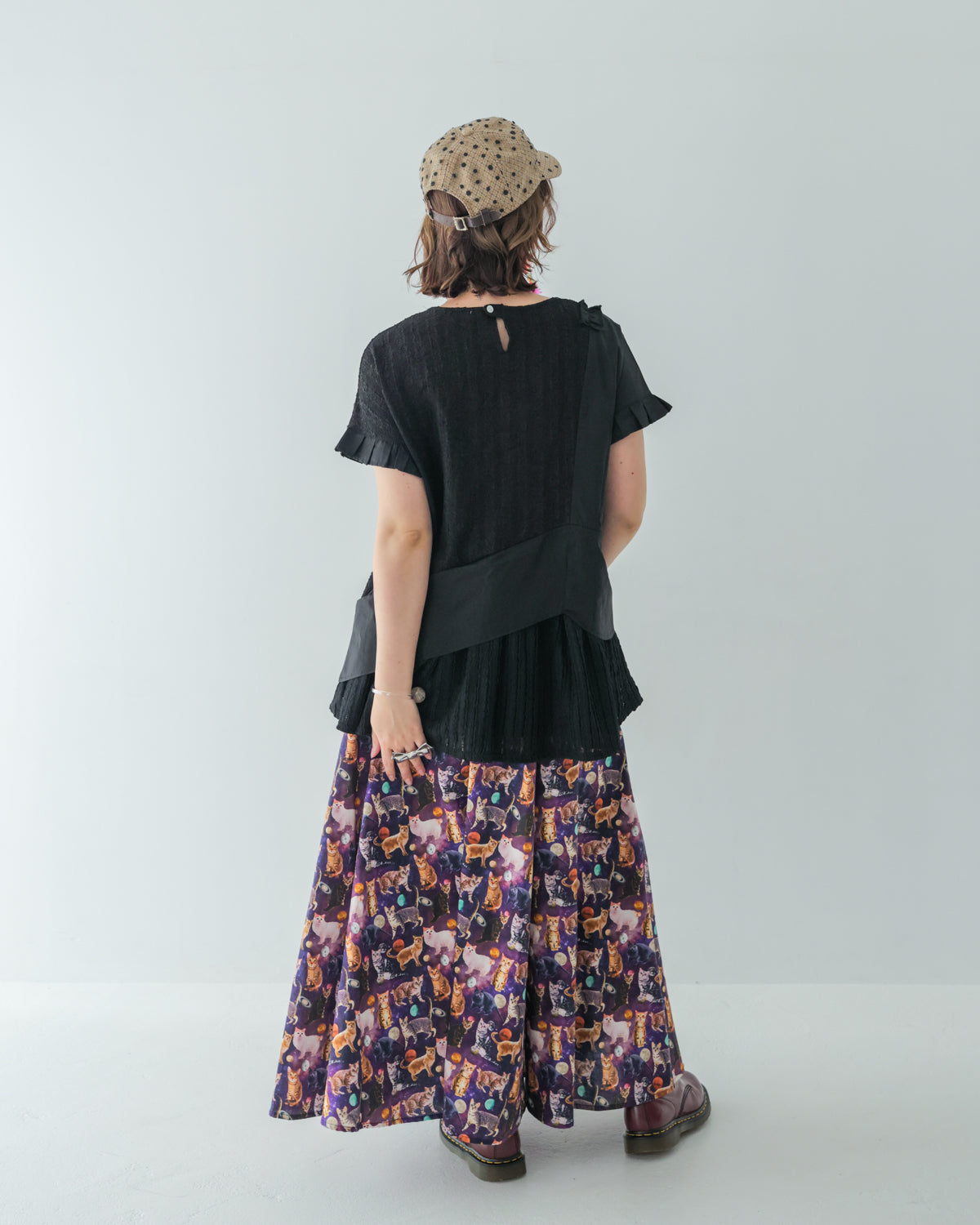 ネコプラネットスカート ladies   [350-1102-2]