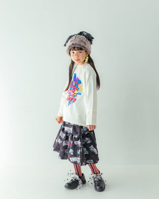 コラージュジャーニーフリルスカート[362-1101-1]