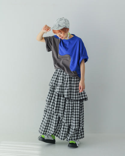 twoピースバイカラーTシャツ [162-1405-2]
