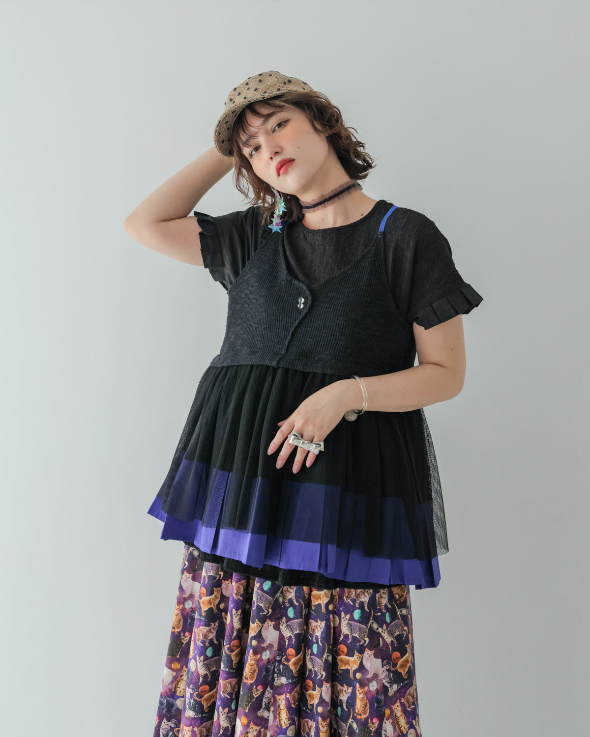 モノトーンキャミビスチェ [162-0302-2]