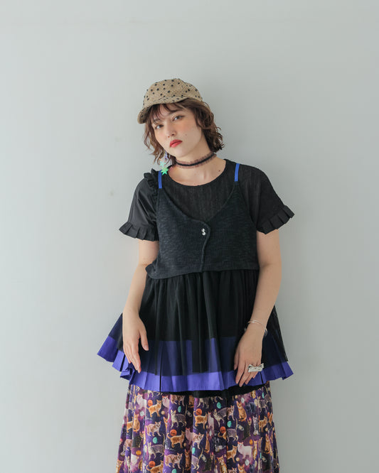 モノトーンキャミビスチェ [162-0302-2]