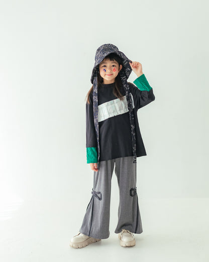 メタリックフォールド tee[362-1411-1]