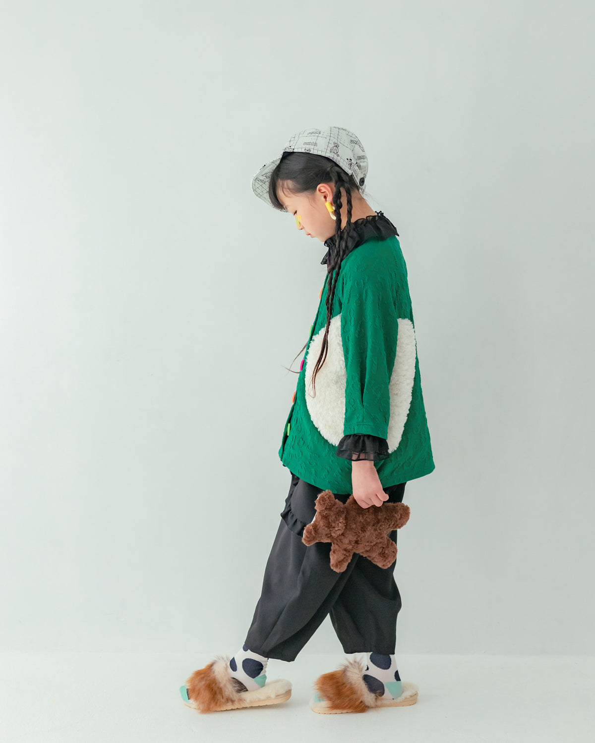 ダブルフリルサルエルパンツ[362-0903-1]