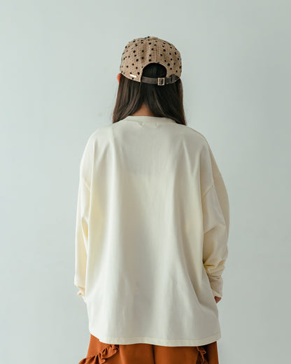 メタリックフォールド tee[362-1411-1]