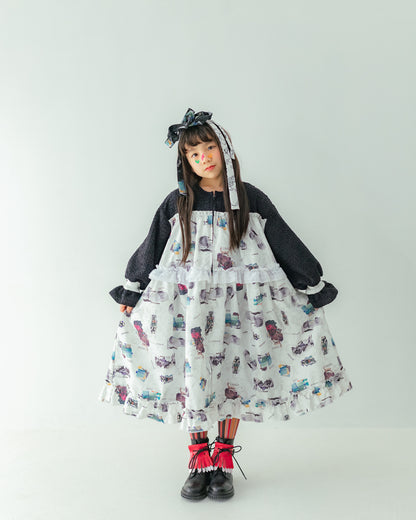 コラージュジャーニーzipワンピース[362-0102-1]