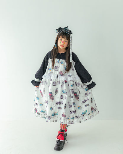 コラージュジャーニーzipワンピース[362-0102-1]