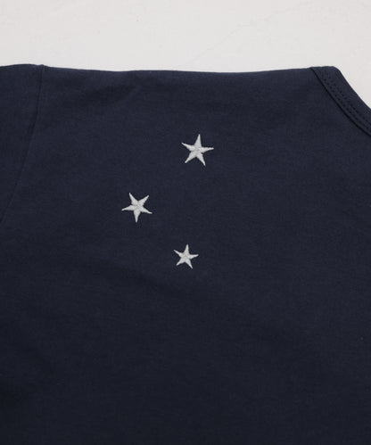 moonパッチワークドローストリングTシャツ  ladies [243-1502-2]