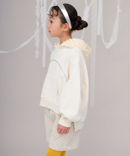 ヘムフリルフーディパイピングトレーナー　[243-0704-1]