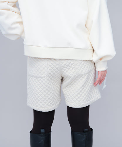 キルティングショートパンツ  ladies [243-1002-2]