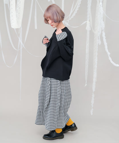 ウェーブドレーピングスカート ladies [243-1101-2]