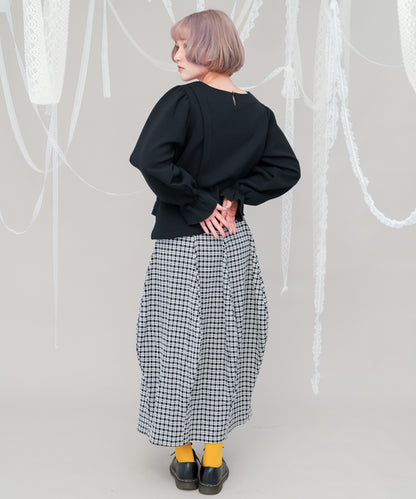 ウェーブドレーピングスカート ladies [243-1101-2]