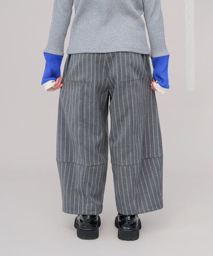ピンストライプランタンパンツ　[243-0908-1]