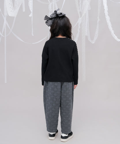 ワッフルきりかえTシャツ　 [243-1513-1]