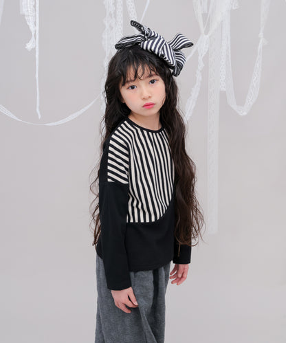 ワッフルきりかえTシャツ　 [243-1513-1]