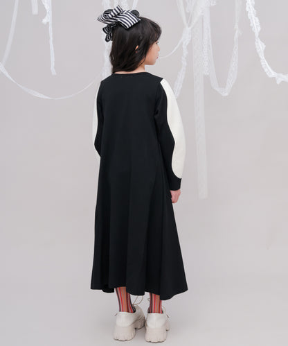 うねうねスリーブワンピース  [243-0106-1]