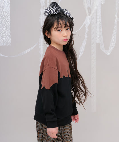 ウェービーバイカラートレーナー　[243-0706-1]