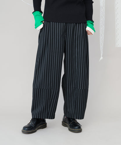 ピンストライプランタンパンツ  ladies [243-0908-2]