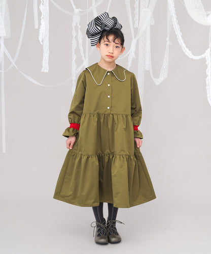 アシメカラーティアードワンピース[243-0101-1]