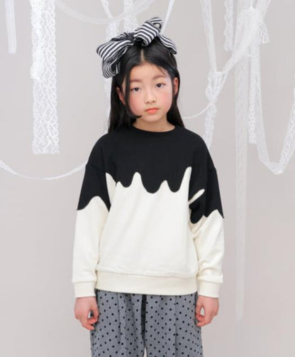 ウェービーバイカラートレーナー　[243-0706-1]