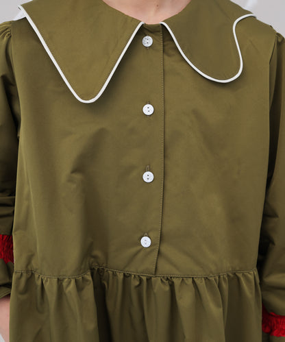 アシメカラーティアードワンピース[243-0101-1]