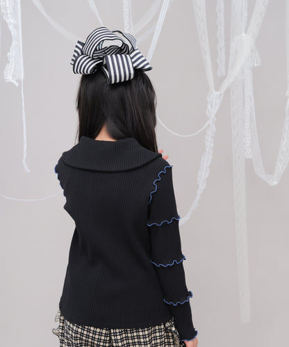 襟付きメロウカットソー　 [243-1507-1]