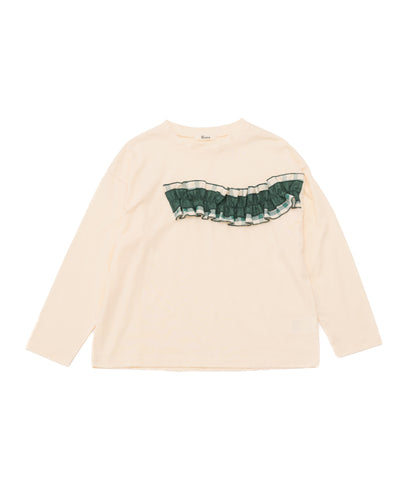 ウェーブフリルTシャツ　 [243-1512-1]