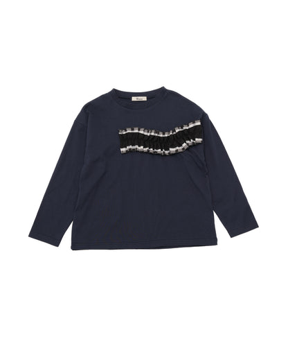 ウェーブフリルTシャツ ladies [243-1512-2]