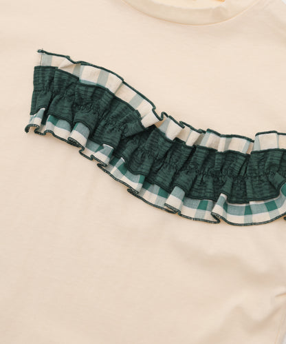 ウェーブフリルTシャツ　 [243-1512-1]