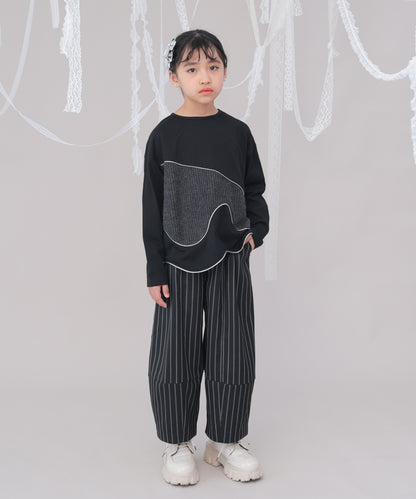 ウェーブパイピング切り替えTシャツ　 [243-1506-1]