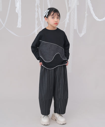 ウェーブパイピング切り替えTシャツ　 [243-1506-1]