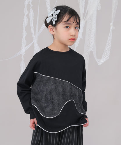 ウェーブパイピング切り替えTシャツ　 [243-1506-1]