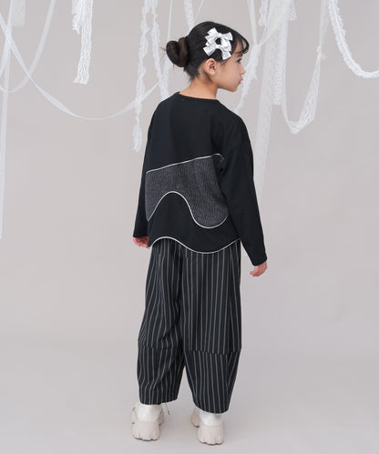 ウェーブパイピング切り替えTシャツ　 [243-1506-1]